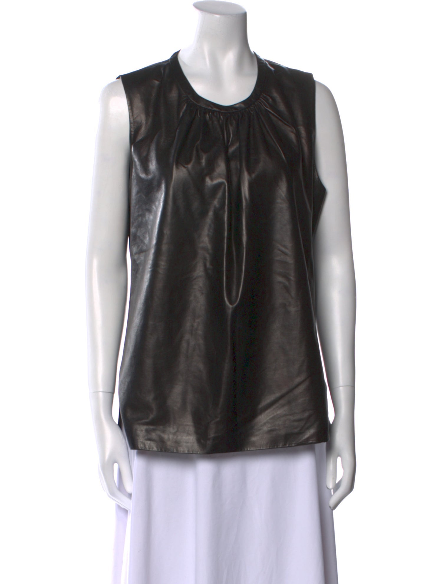 Reed Krakoff Silk Scoop Neck Top