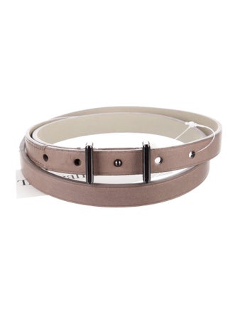 Reed Krakoff Skinny Leather Belt