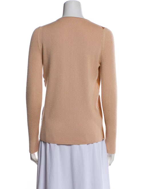 Reed Krakoff Lamb Leather Crew Neck Top