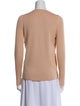 Reed Krakoff Lamb Leather Crew Neck Top