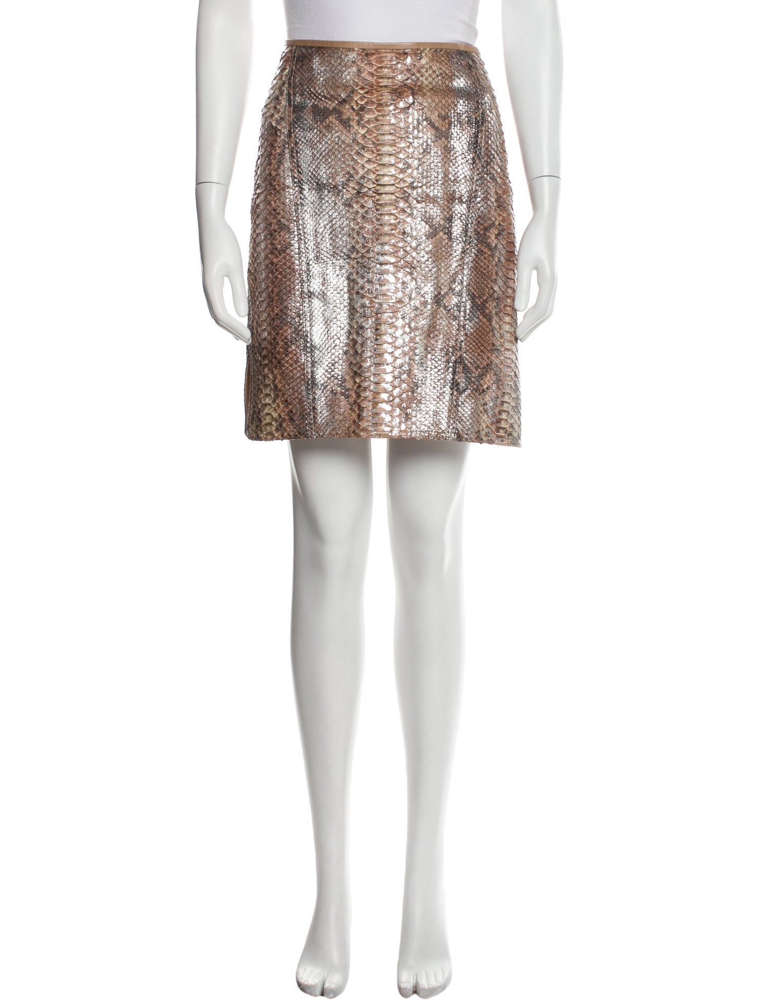 Reed Krakoff Python Knee-Length Skirt