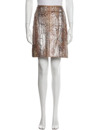 Reed Krakoff Python Knee-Length Skirt