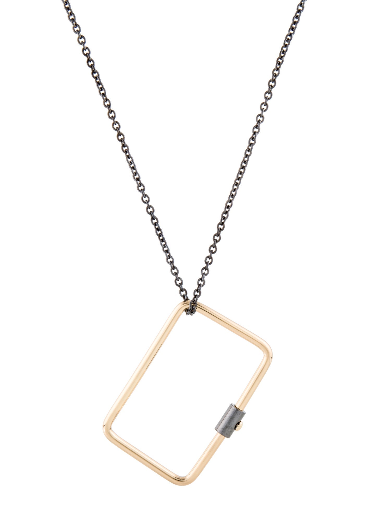Reed Krakoff Oversized Rectangle Pendant Necklace