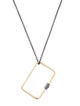 Reed Krakoff Oversized Rectangle Pendant Necklace
