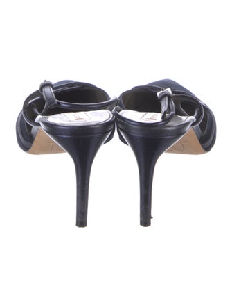 Reed Krakoff Suede Leather Trim Embellishment Slingback Pumps