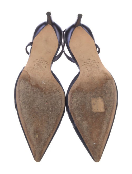 Reed Krakoff Suede Leather Trim Embellishment Slingback Pumps