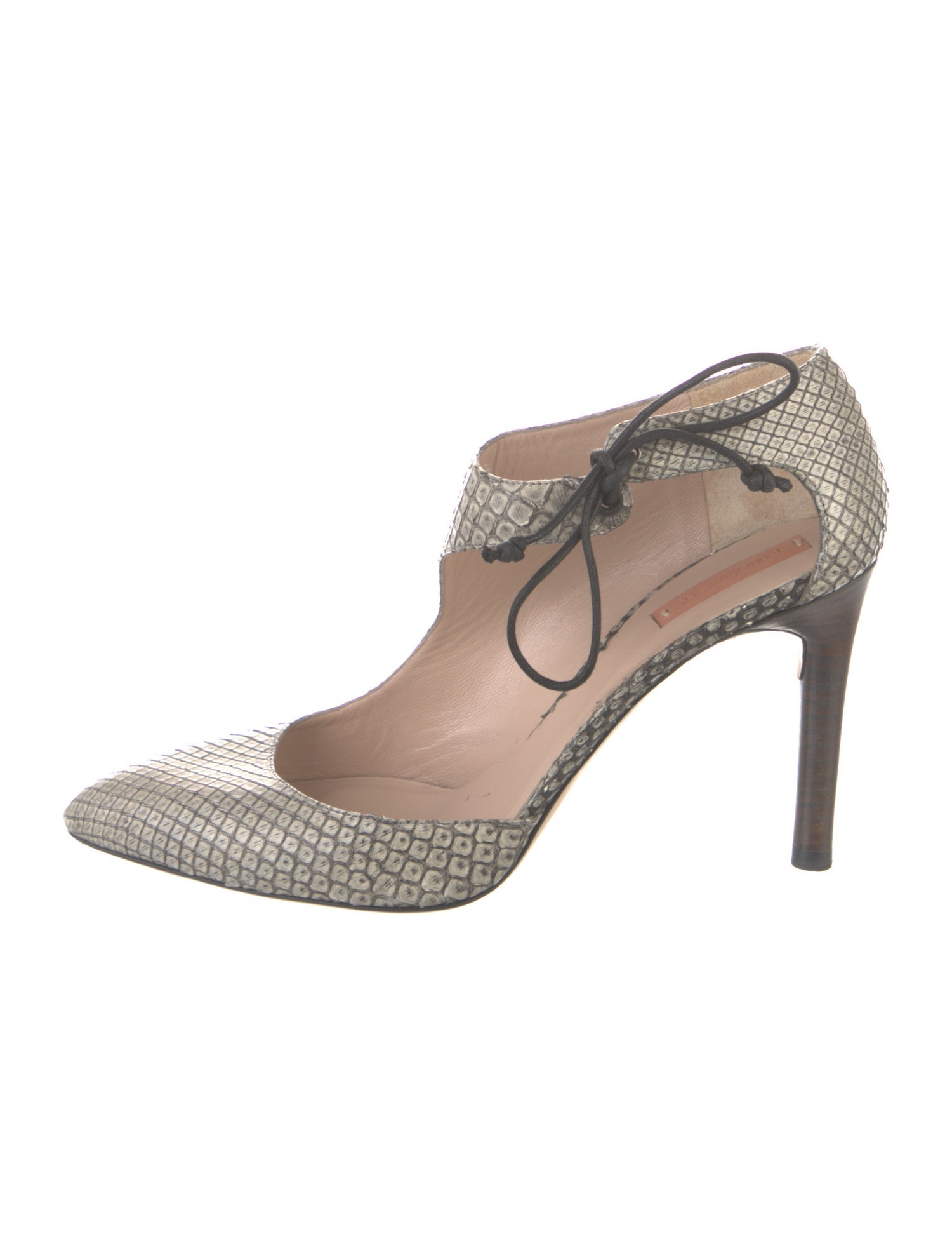 Reed Krakoff Snakeskin Animal Print Mules