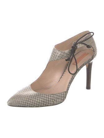 Reed Krakoff Snakeskin Animal Print Mules