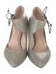 Reed Krakoff Snakeskin Animal Print Mules