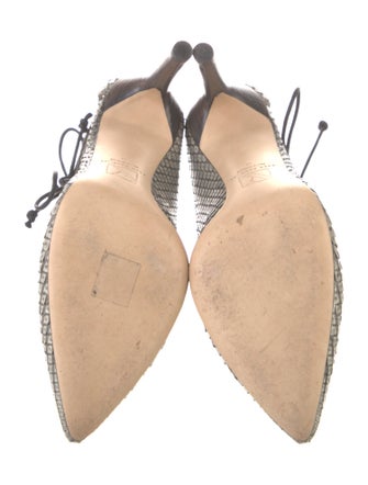 Reed Krakoff Snakeskin Animal Print Mules