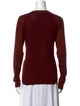 Reed Krakoff Lamb Leather Crew Neck Sweater