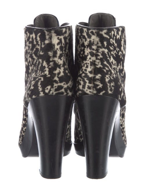 Reed Krakoff Ponyhair Animal Print Lace-Up Boots