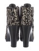 Reed Krakoff Ponyhair Animal Print Lace-Up Boots