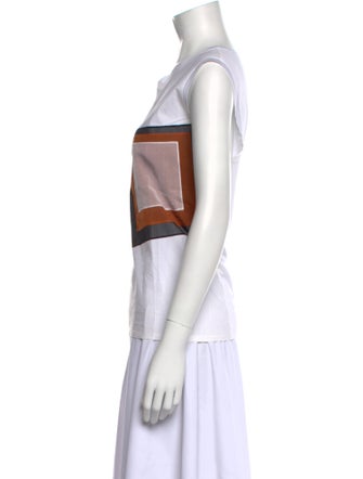 Reed Krakoff Silk Graphic Print T-Shirt