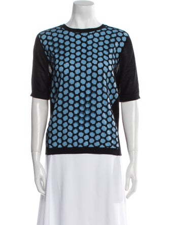 Reed Krakoff Printed Bateau Neckline T-Shirt