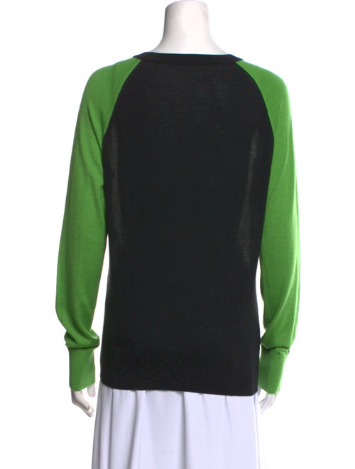 Reed Krakoff Colorblock Pattern Scoop Neck Sweatshirt