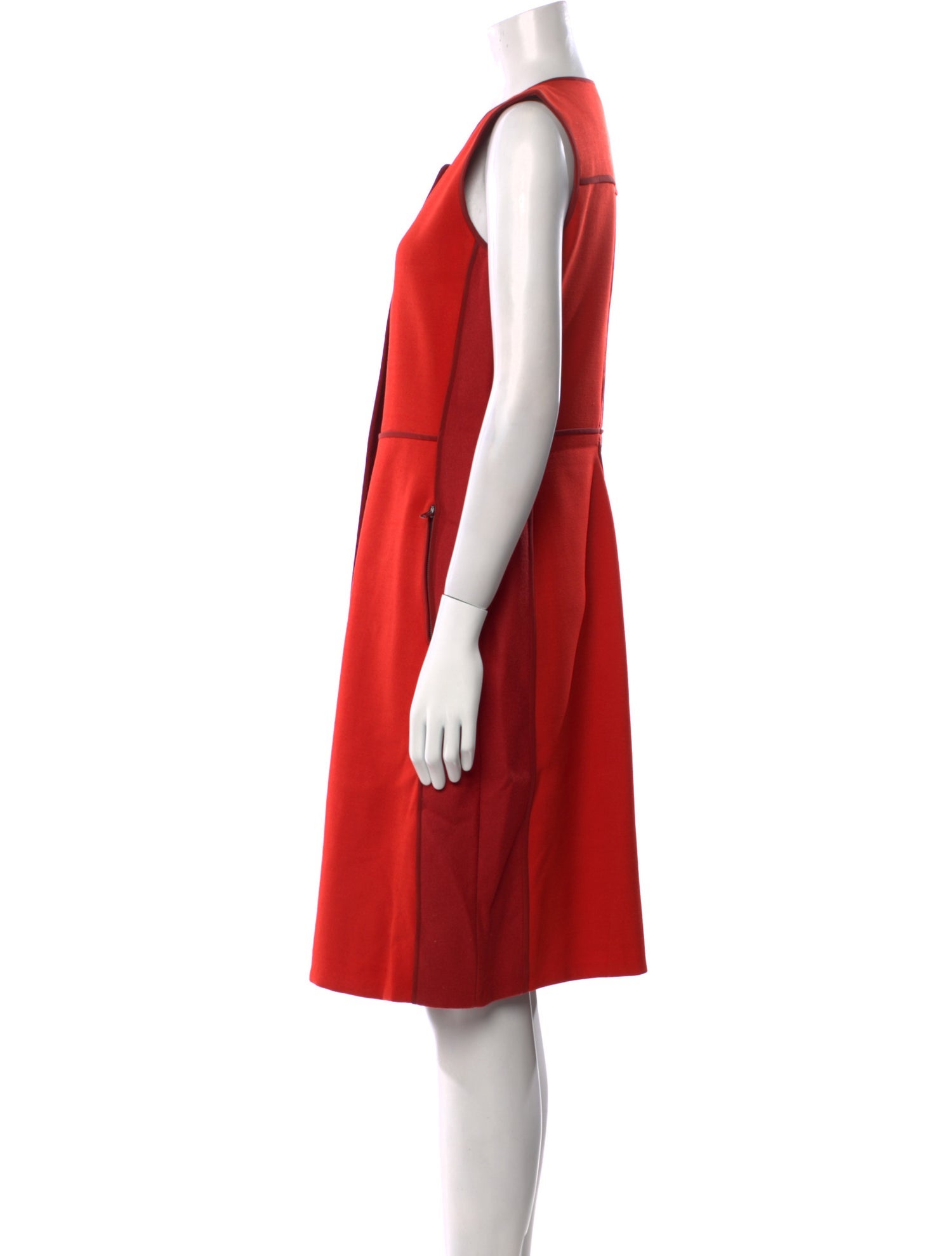 Reed Krakoff Colorblock Pattern Knee-Length Dress