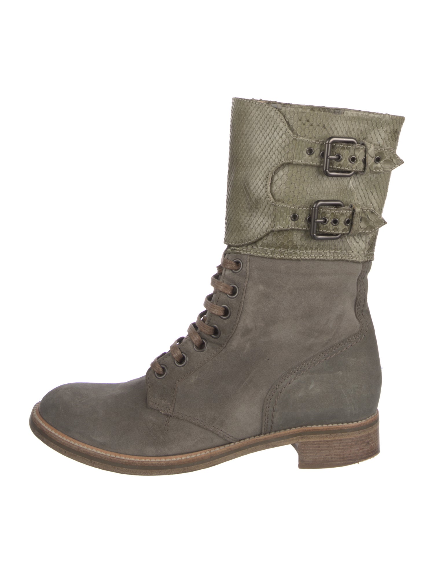 Reed Krakoff Suede Combat Boots