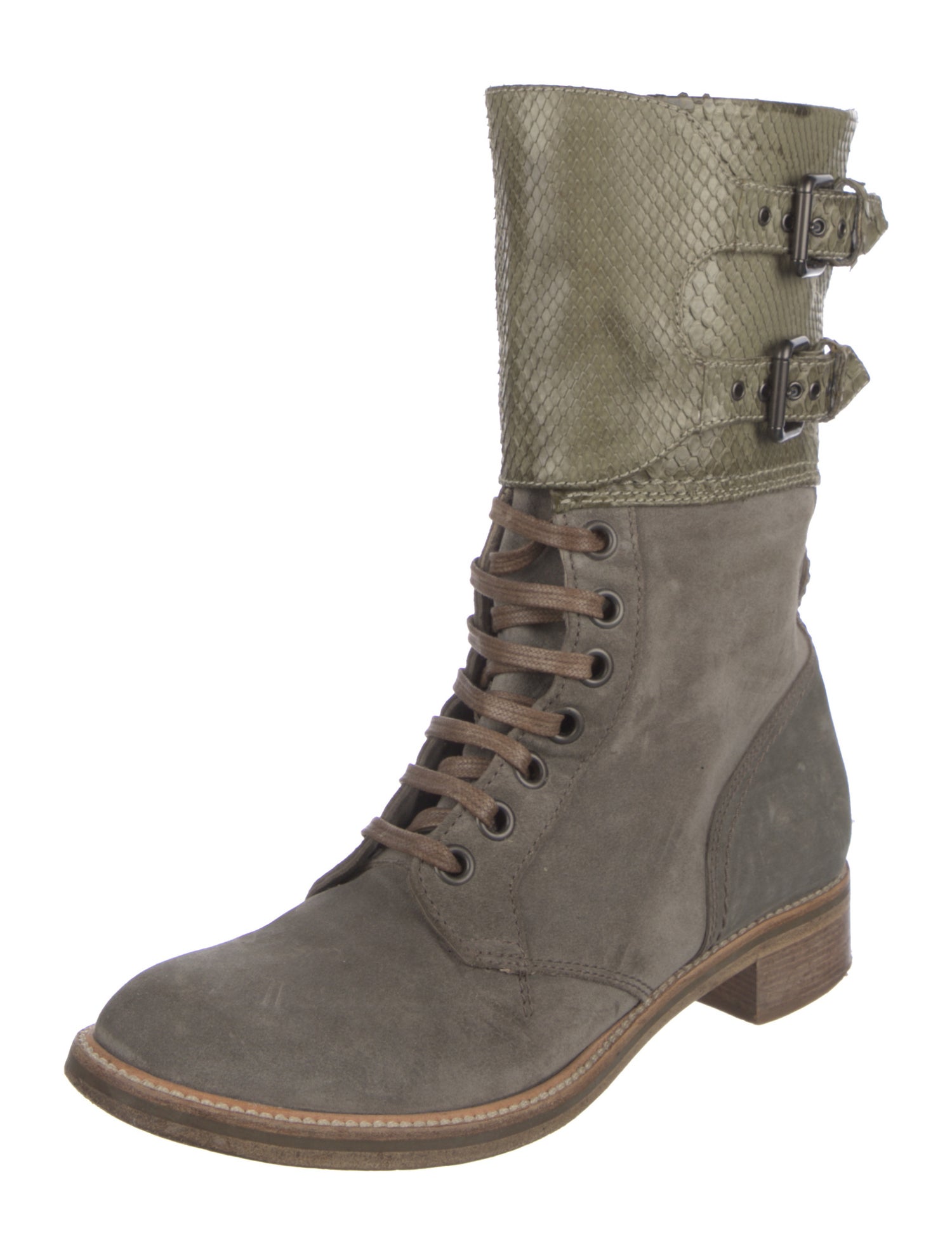 Reed Krakoff Suede Combat Boots