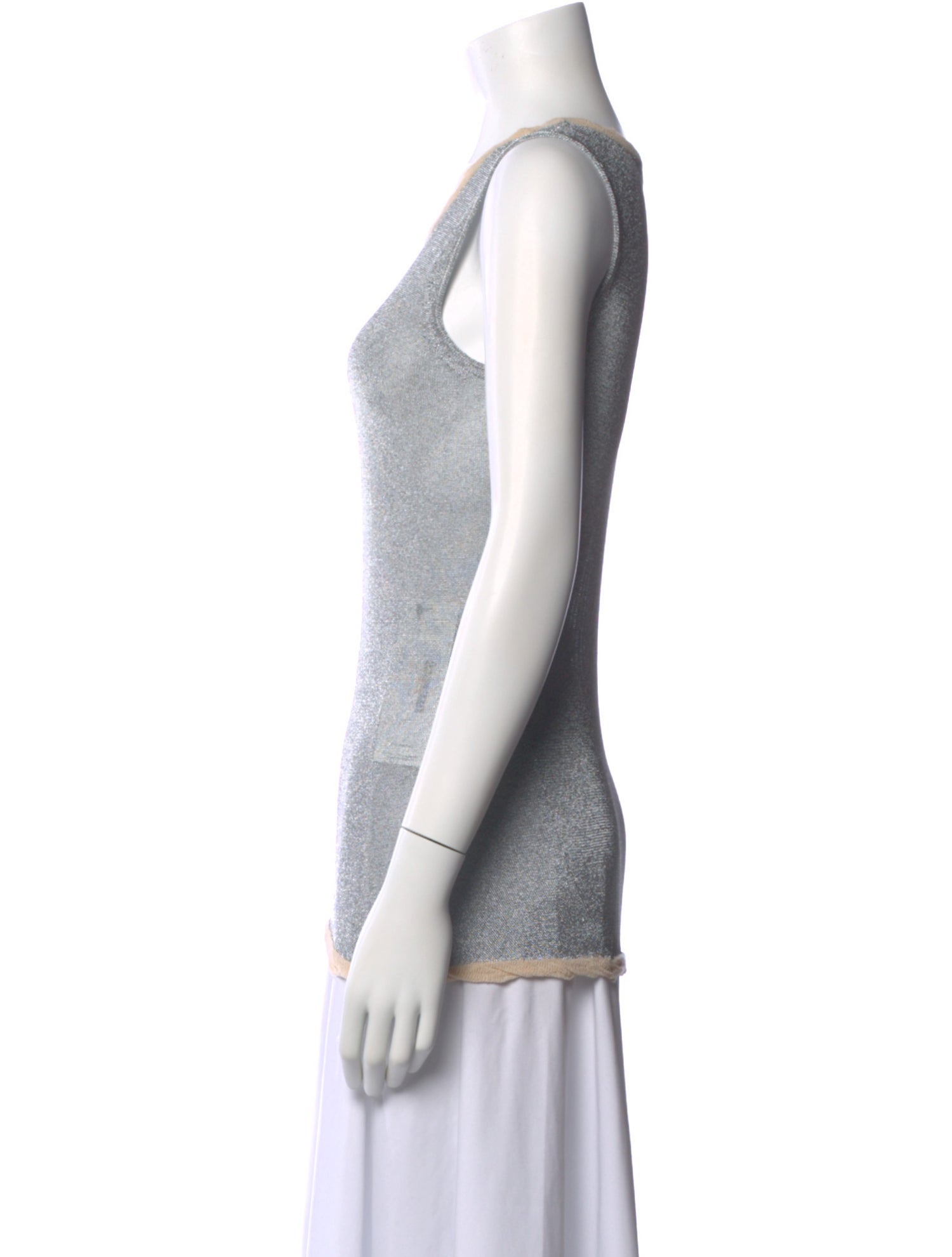 Reed Krakoff Crew Neck Sleeveless Top