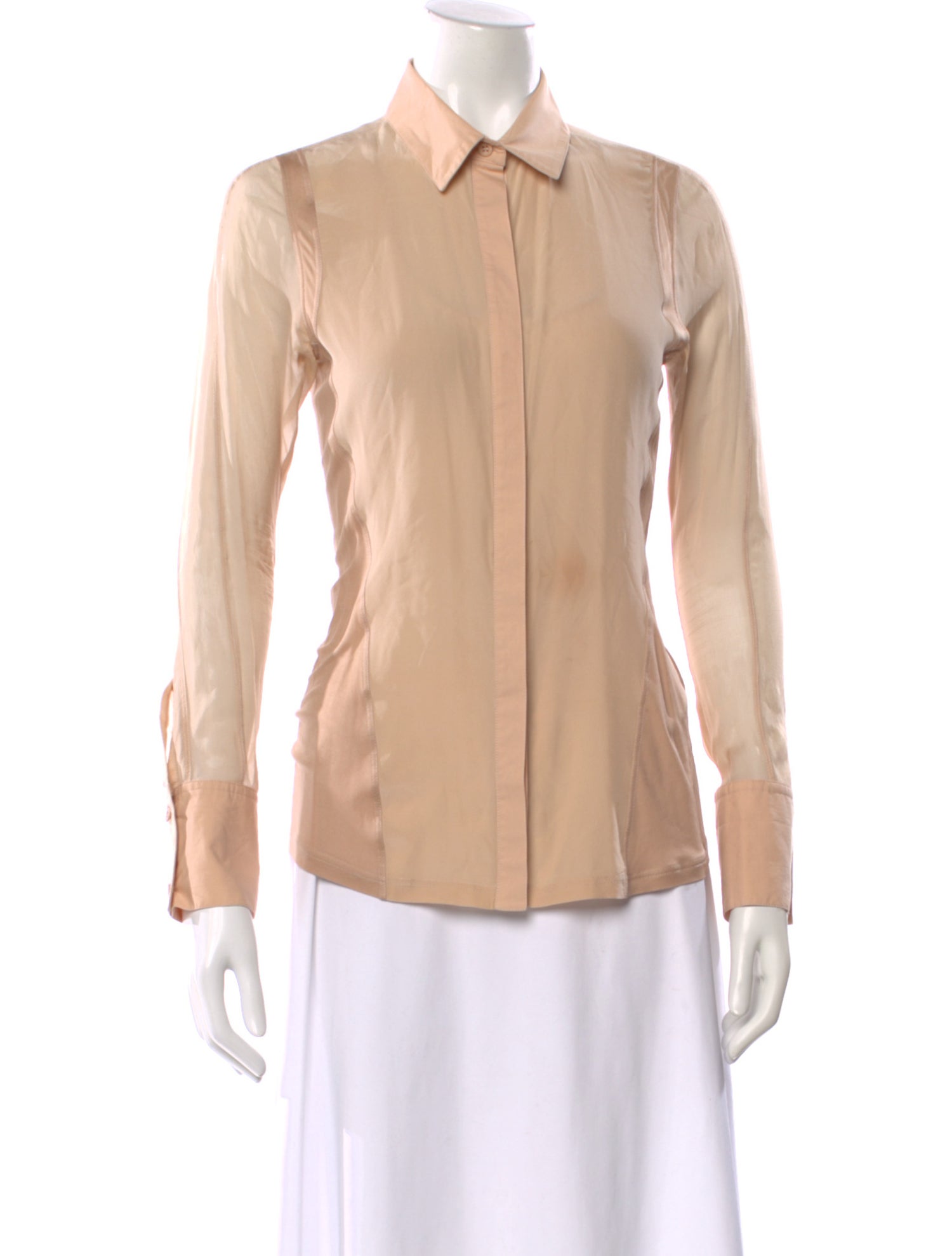 Reed Krakoff Long Sleeve Button-Up Top
