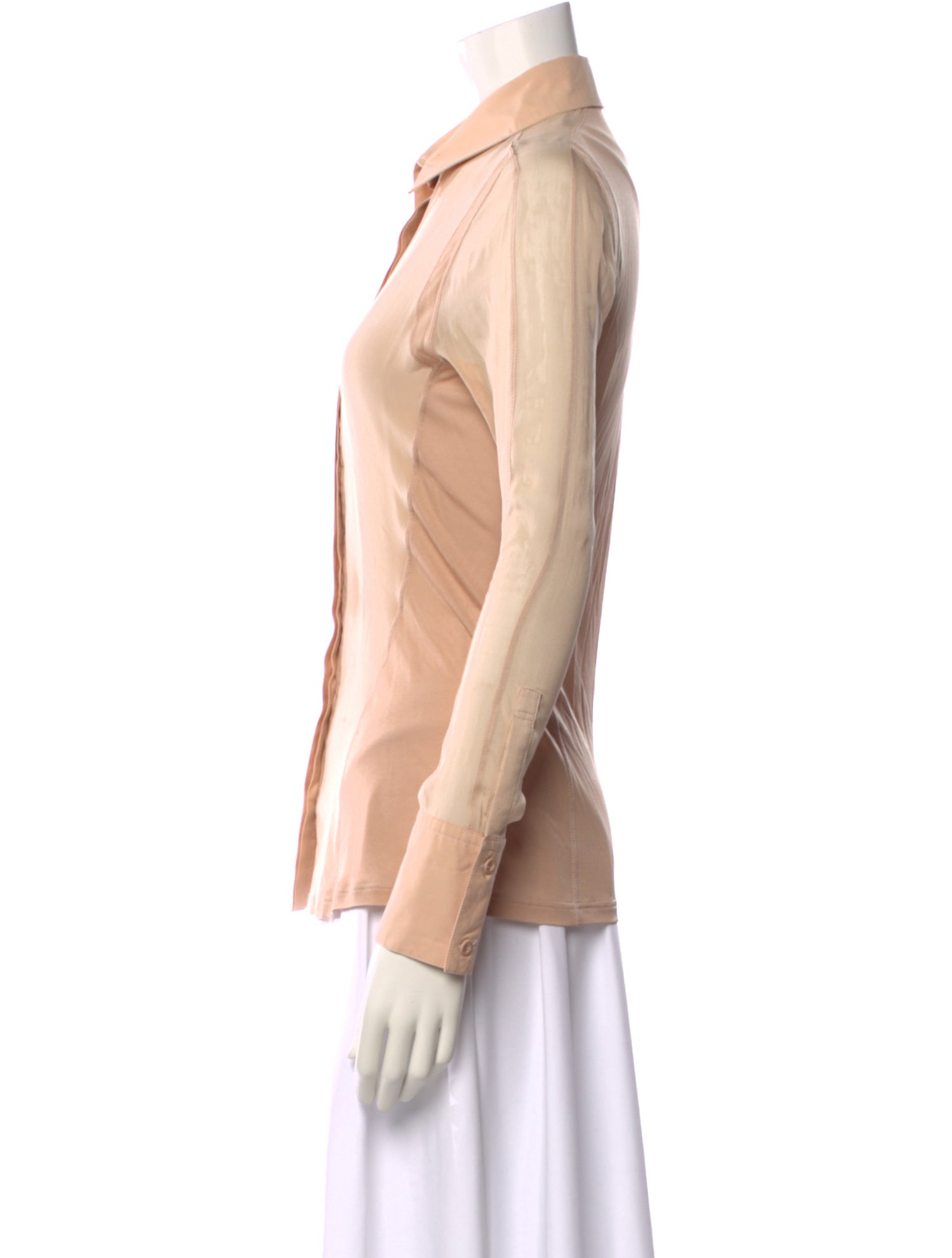 Reed Krakoff Long Sleeve Button-Up Top