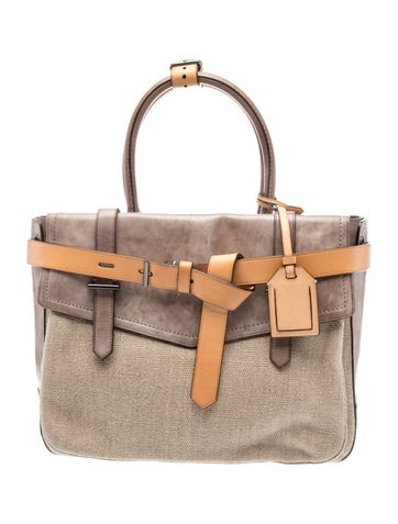 Pre-owned Reed Krakoff Leather Top Handle Bag In Neutral