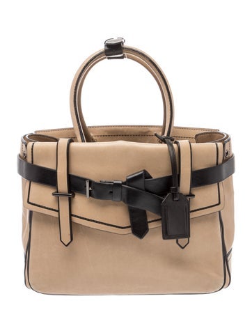 Pre-owned Reed Krakoff Leather Top Handle Bag In Neutral
