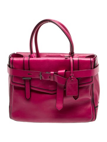 Pre-owned Reed Krakoff Leather Top Handle Bag In Burgundy