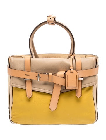 Pre-owned Reed Krakoff Leather Top Handle Bag In Neutral