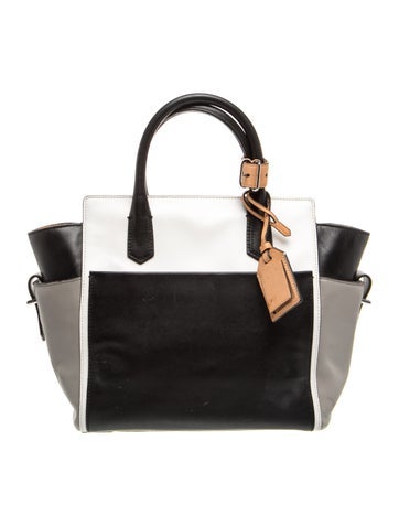 Pre-owned Reed Krakoff Leather Top Handle Bag In Gray