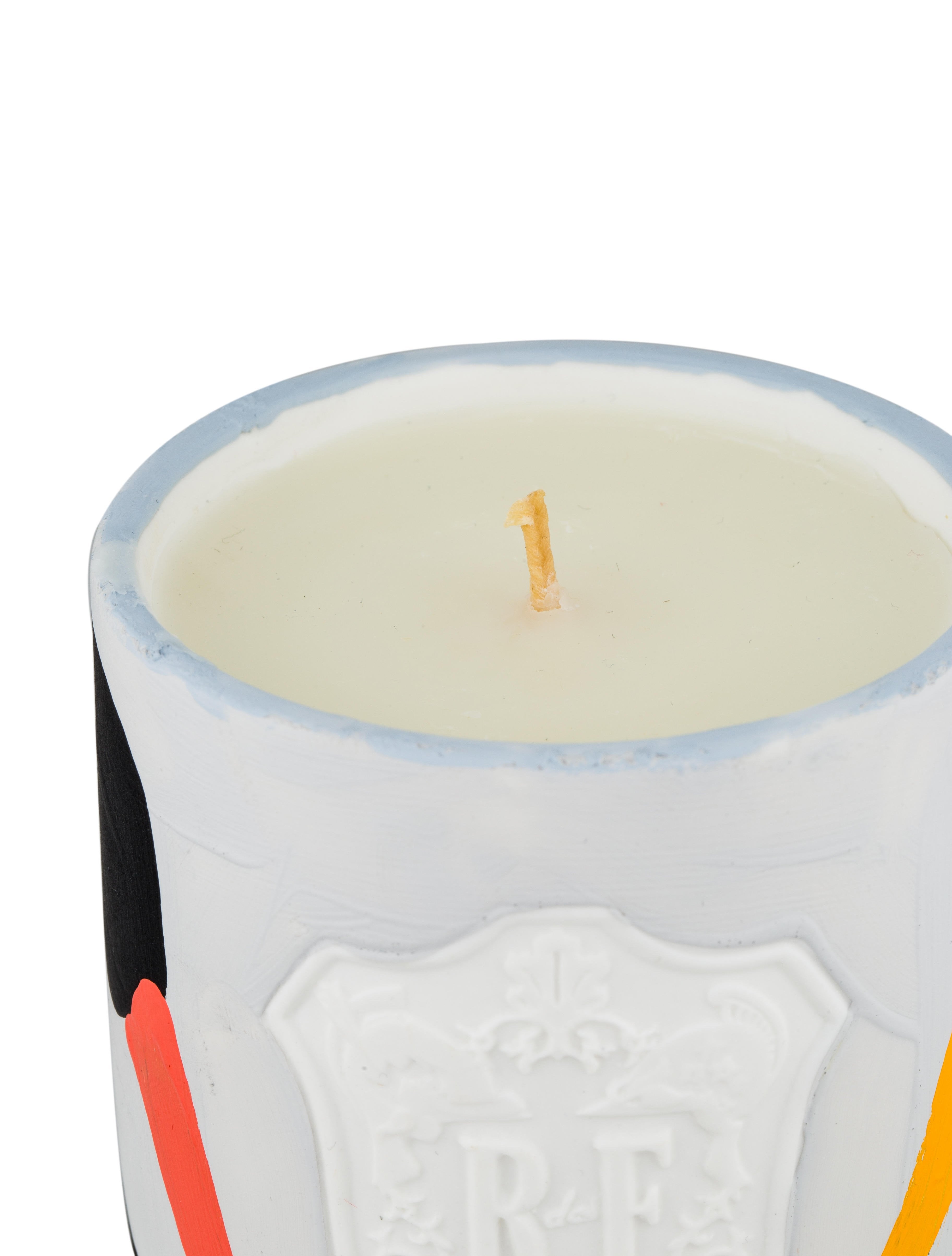 Régime des Fleurs ハンドペイント　キャンドル Régime des Fleurs Swans Hand-Painted Candle - White Decorative