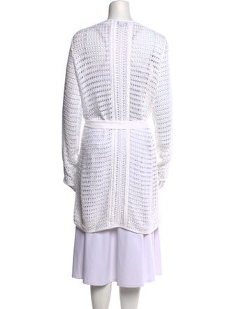 Rena Lange Printed Open Front Sweater