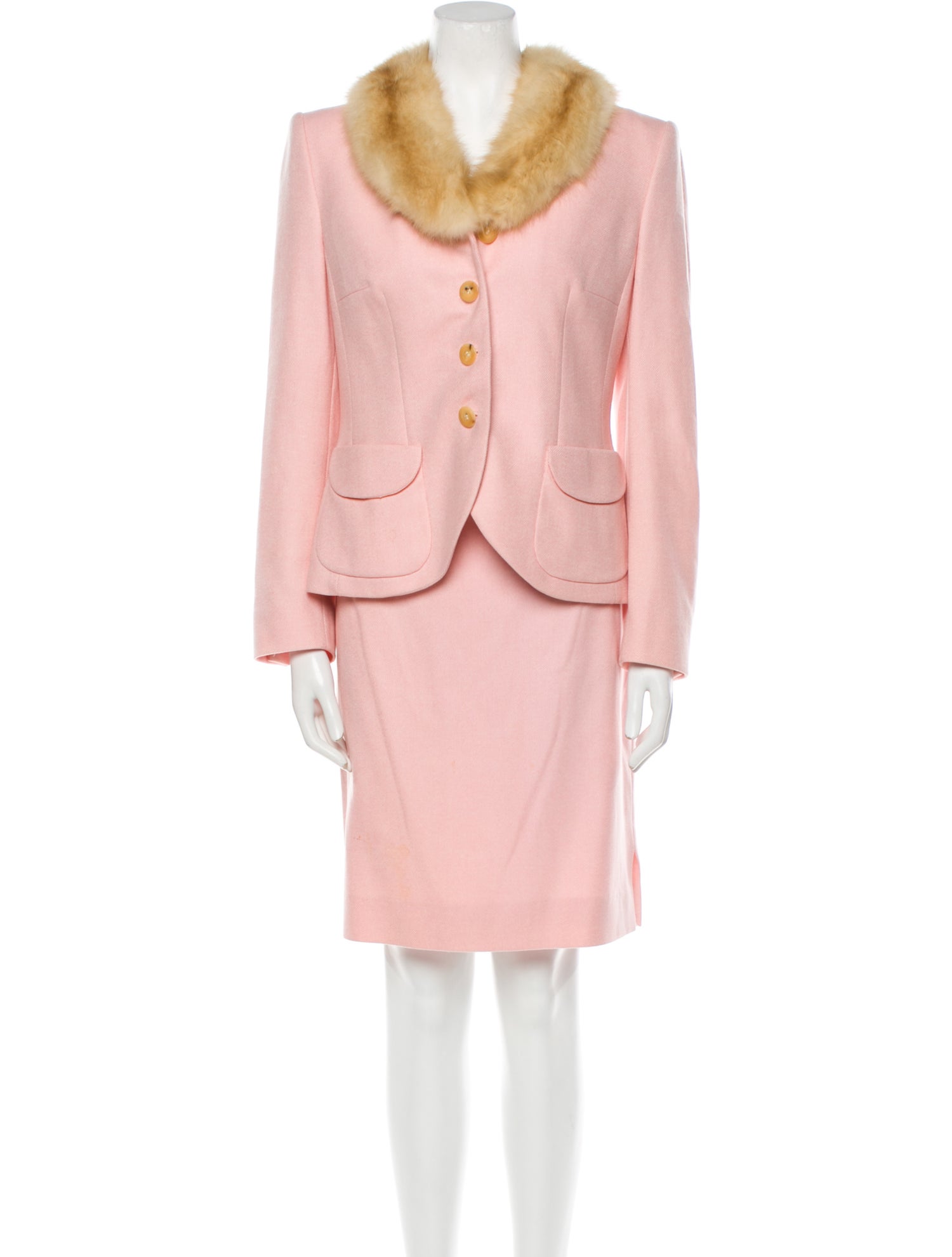 Rena Lange Vintage Wool Skirt Set