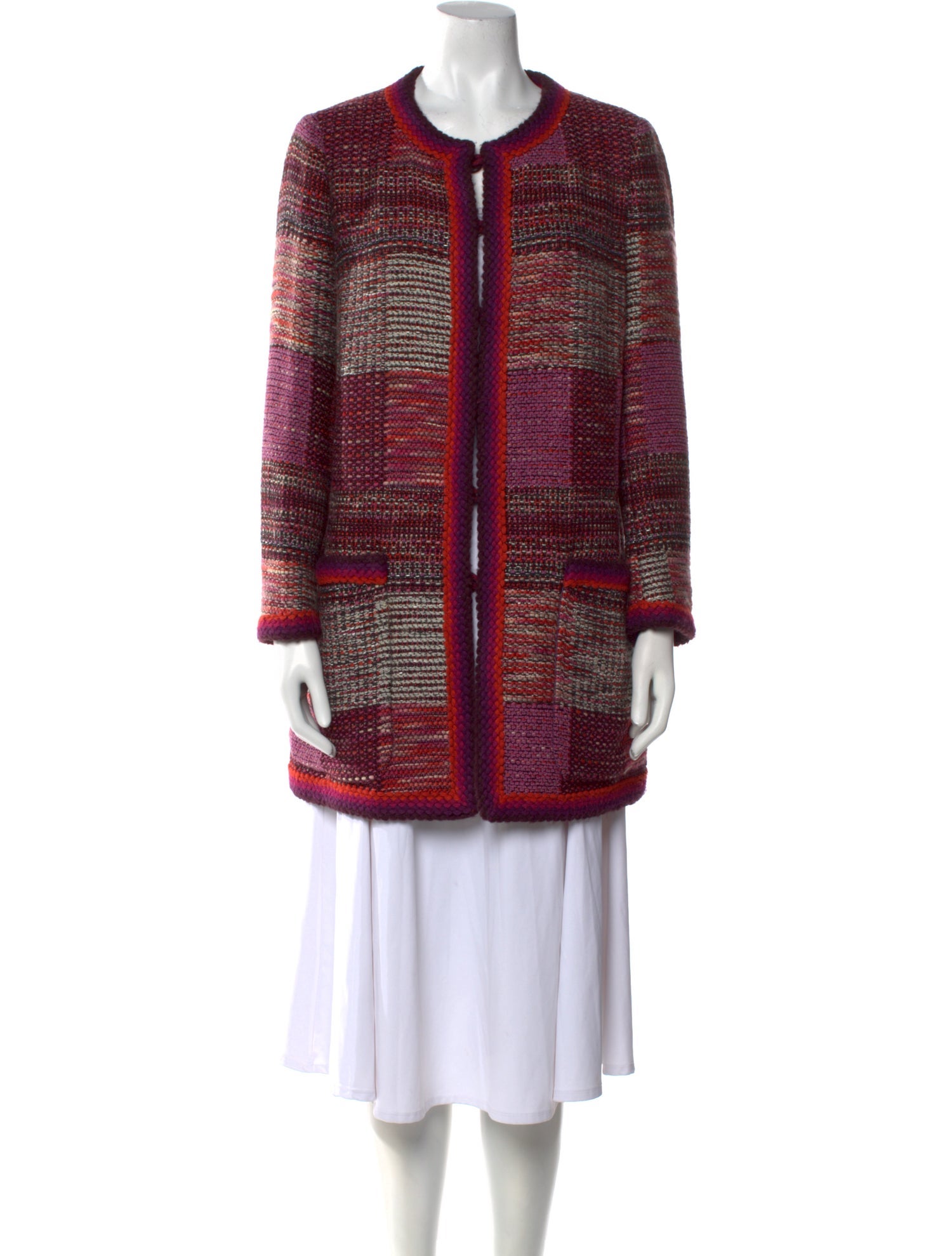 Rena Lange Virgin Wool Striped Sweater