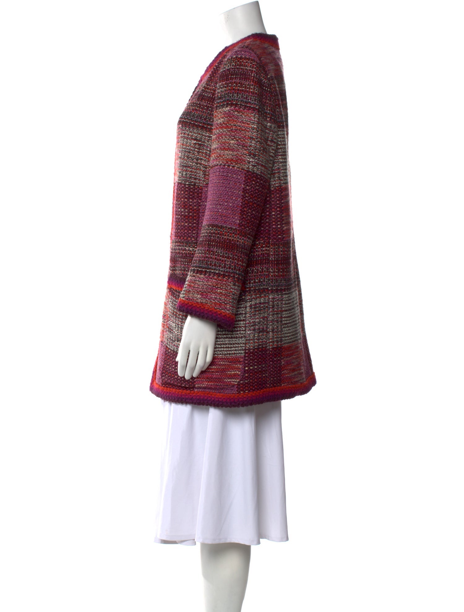 Rena Lange Virgin Wool Striped Sweater