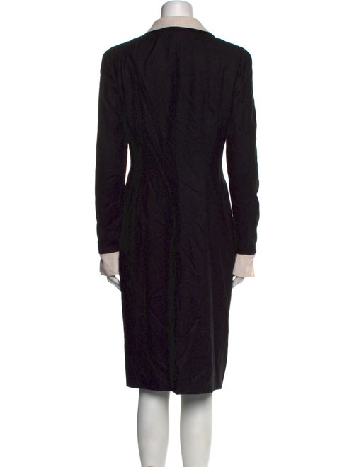 Rena Lange Colorblock Pattern Knee-Length Dress