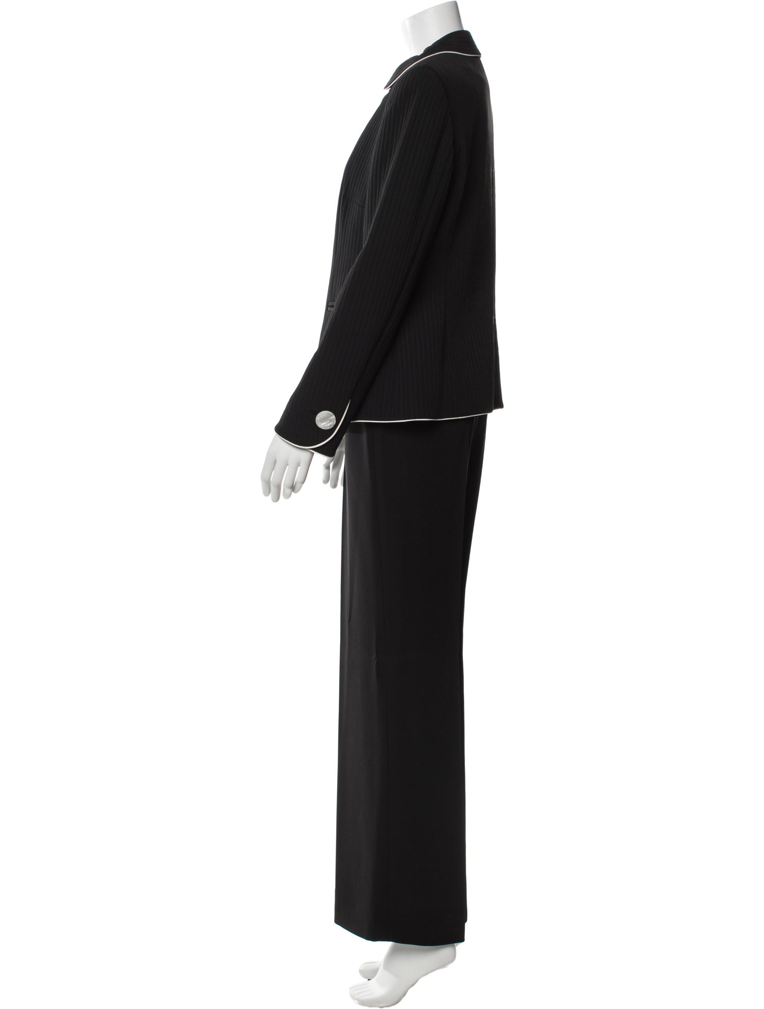 Rena Lange Scalloped Accent Pant Set