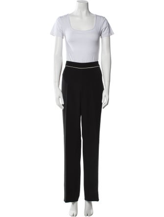 Rena Lange Scalloped Accent Pant Set