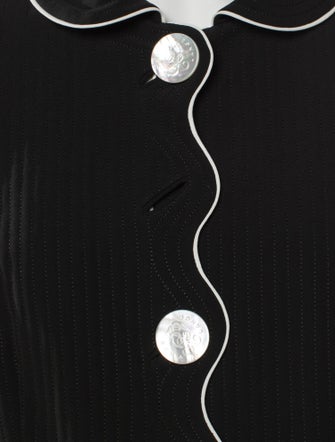 Rena Lange Scalloped Accent Pant Set