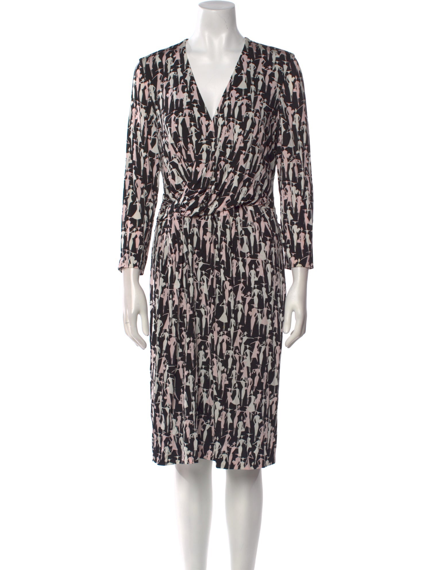Rena Lange Printed Knee-Length Dress