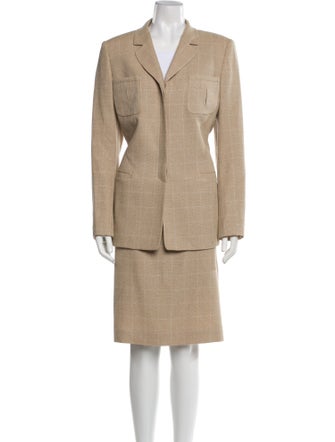 Rena Lange Wool Skirt Suit