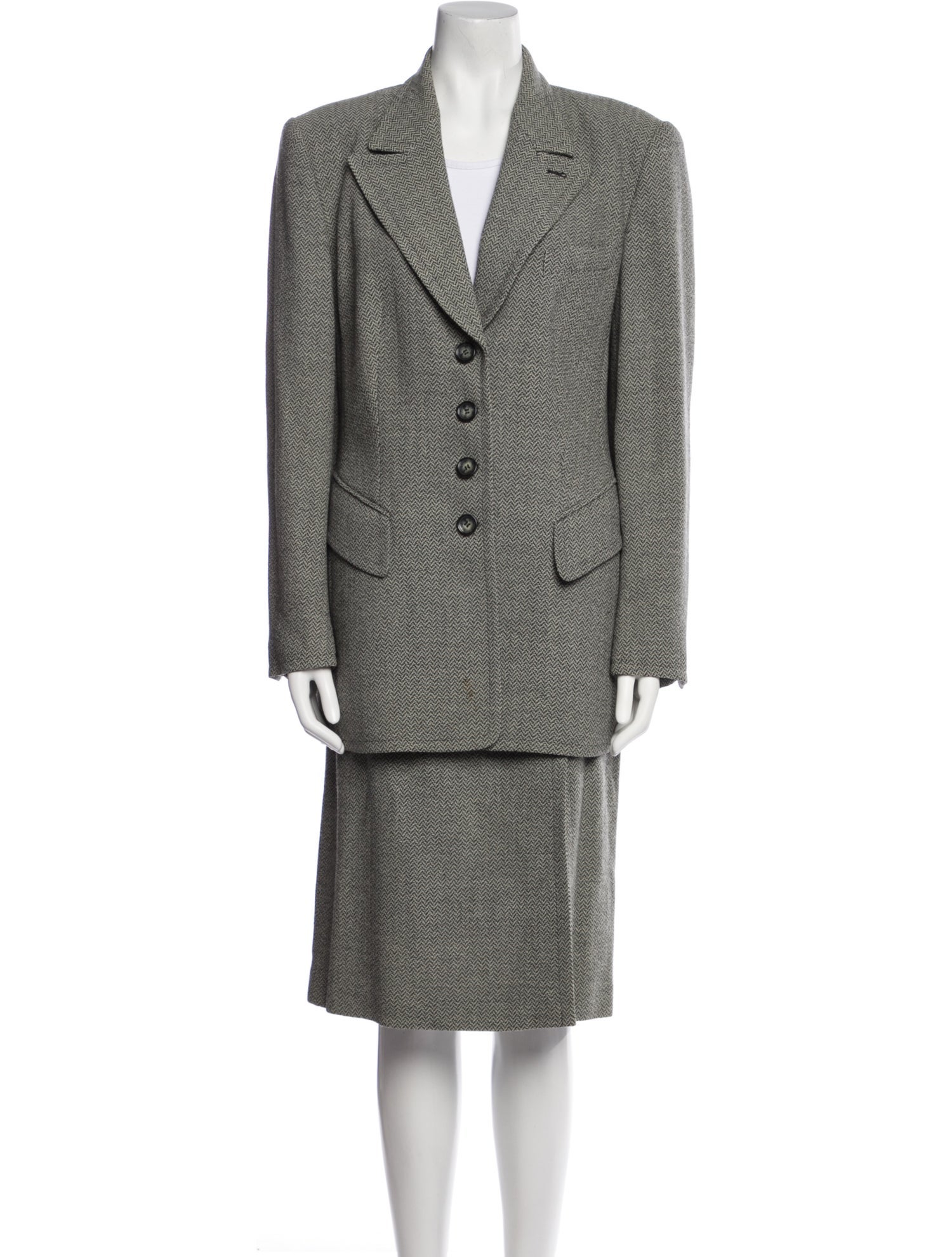RENA LANGE ジャケット　コート Rena Lange Blazer Women's 8 Vintage Linen Long Sleeve Jacket