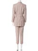 Rena Lange Linen Striped Pantsuit