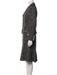 Rena Lange Virgin Wool Tweed Pattern Skirt Suit