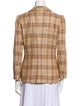 Rena Lange Virgin Wool Plaid Print Jacket