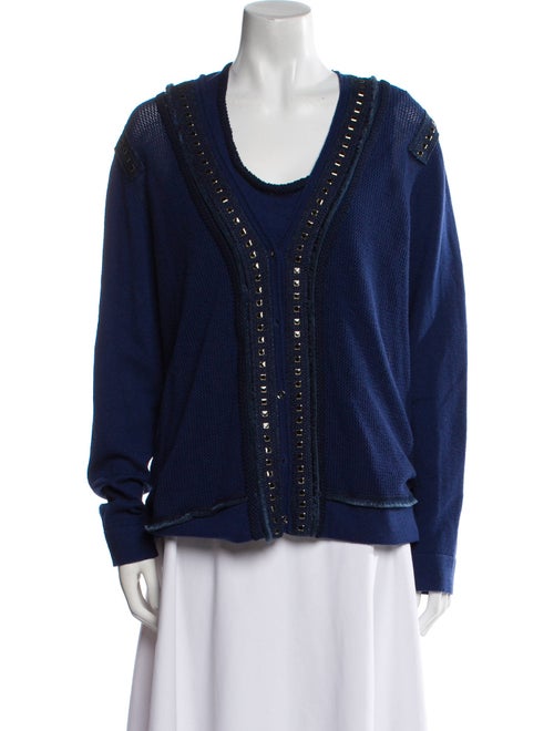 Rena Lange Wool Studded Accents Set