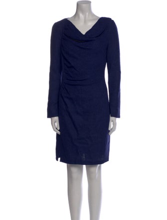 Rena Lange Cowl Neck Mini Dress
