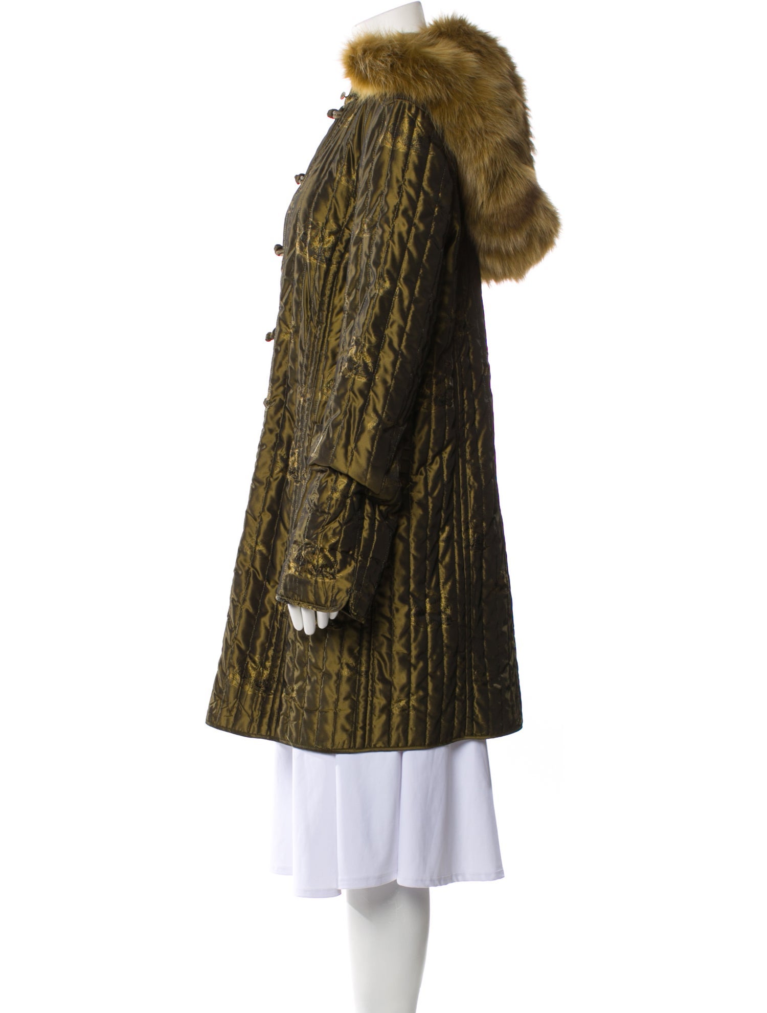 Rena Lange Faux Fur Jacket