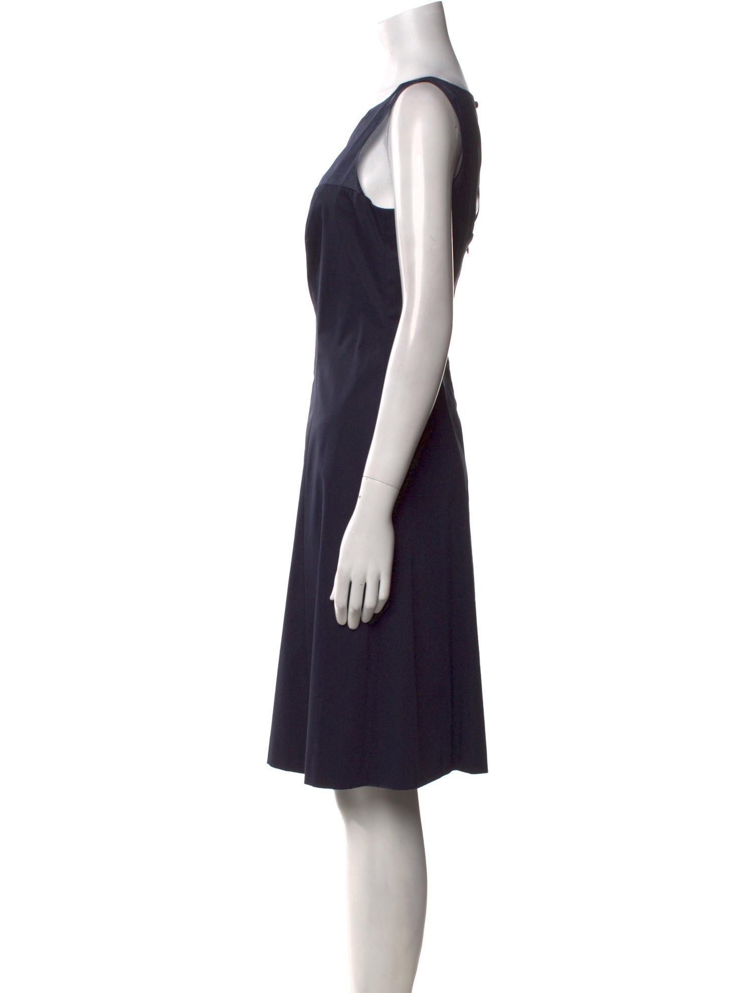 Rena Lange Bateau Neckline Knee-Length Dress